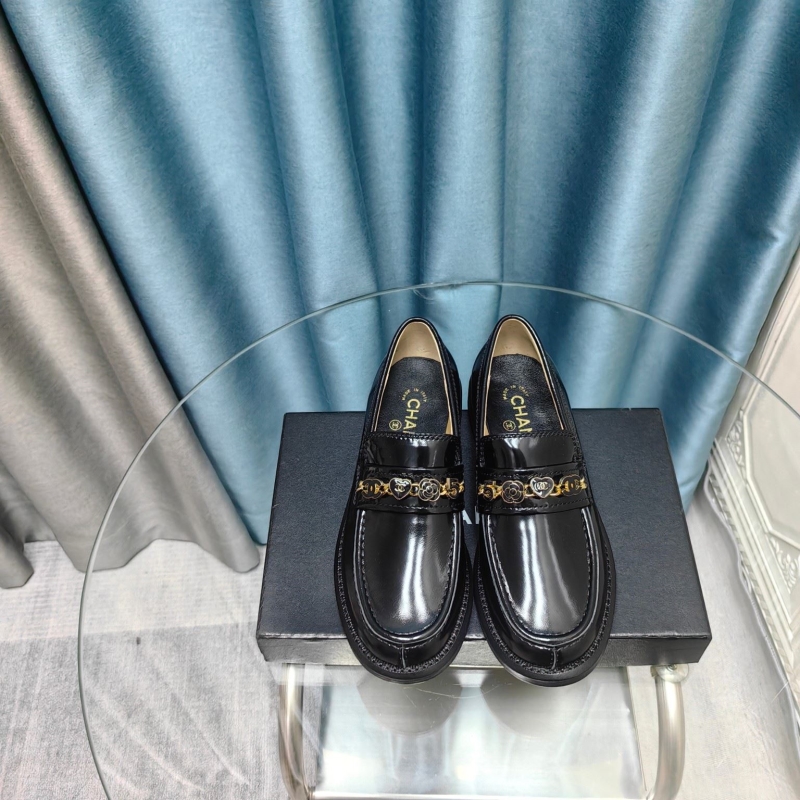 Ch*el leather shoes